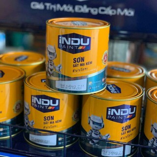 [CHÍNH HÃNG] Sơn Indu sắt mạ kẽm màu nâu cafe, nhũ đồng, nhũ vàng 800ml