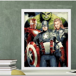 Tranh tự tô theo số hình Avenger
