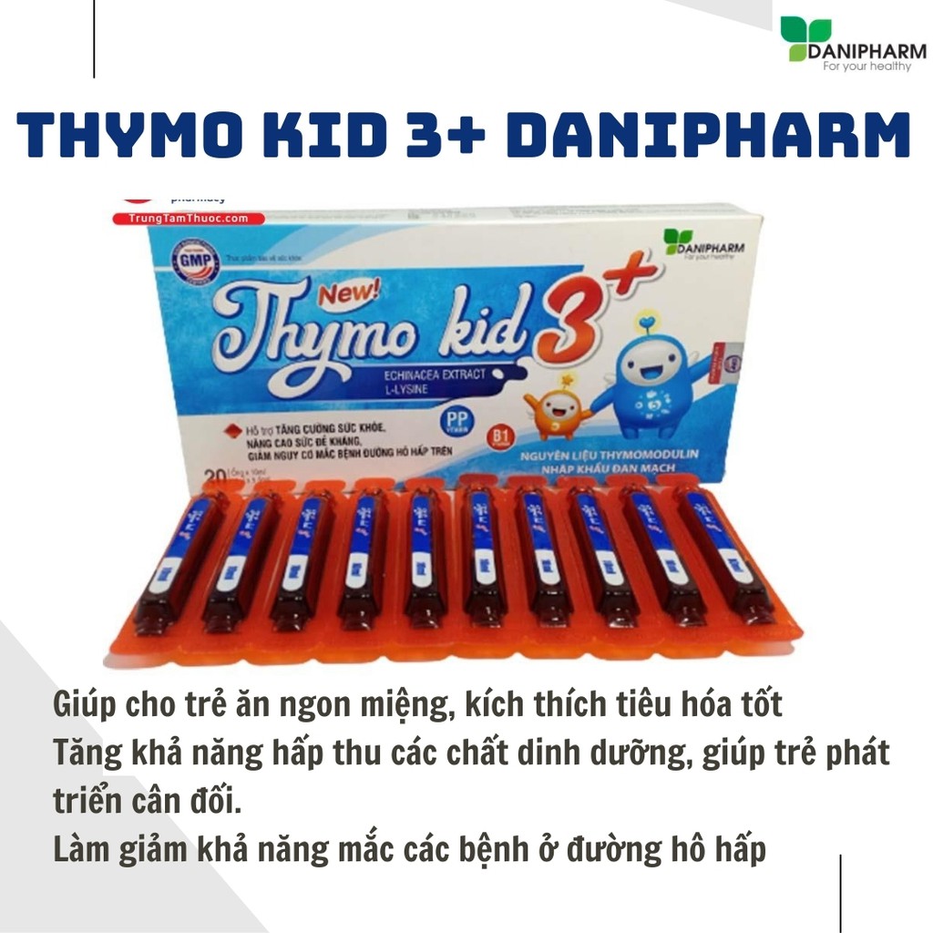 Tăng sức đề kháng Thymo Kid 3+ DANIPHARM (hộp 20 lọ*10ml)