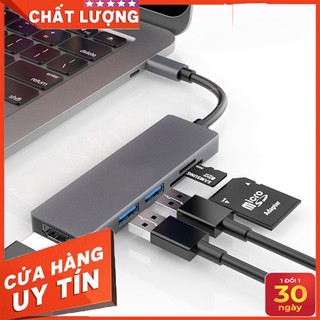 Hub chia usb type-c 5 cổng hdmi/usb 3.0/sd/tf
