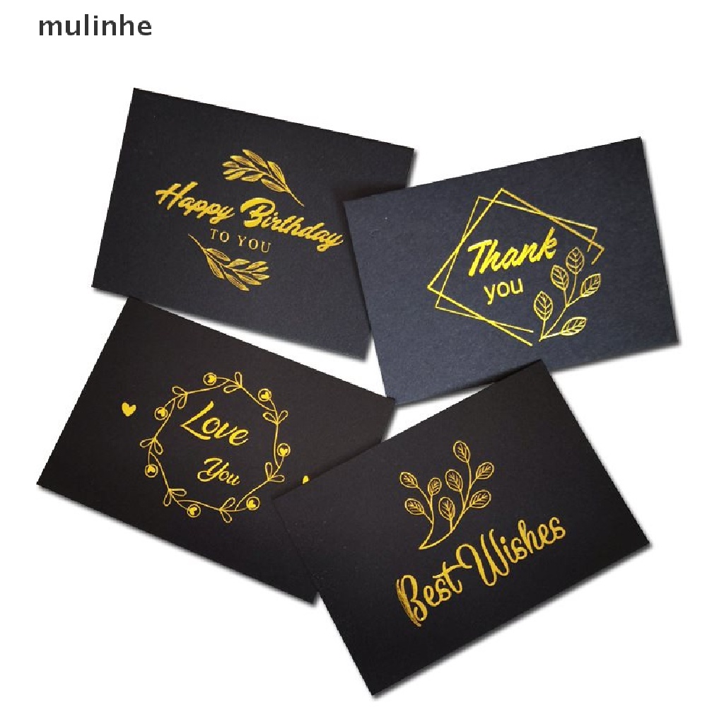 Set 50 Thiệp Chúc Mừng Sinh Nhật / Đám Cưới In Chữ Thank You Thẻ