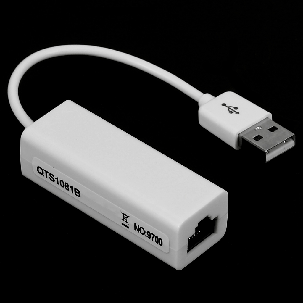 1 Card Mạng Chuyển Đổi Usb 2.0 Sang Rj45 10 / 100mbps Cho Pc Win 7 8 10 Xp