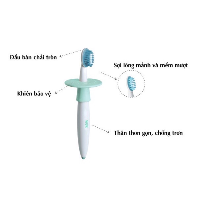 Bộ Bàn Chải Và Kem Đánh Răng Nuk (3-36M)