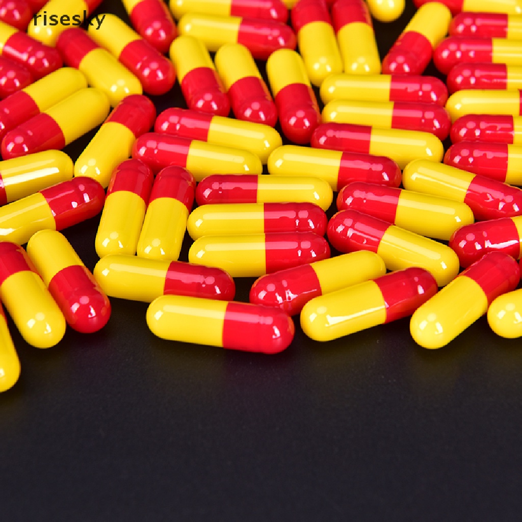 Hộp 1000 Viên Nang Đựng Thuốc Viên Gelatin Rỗng Nhiều Màu Sắc ♨Trên đó