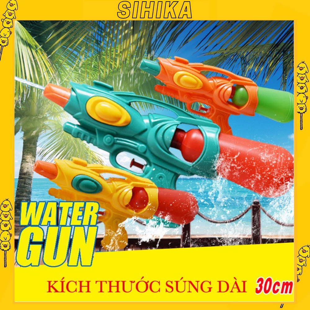 Súng bắn nước đồ chơi cho bé SIHIKA súng nước áp lực mini 1273