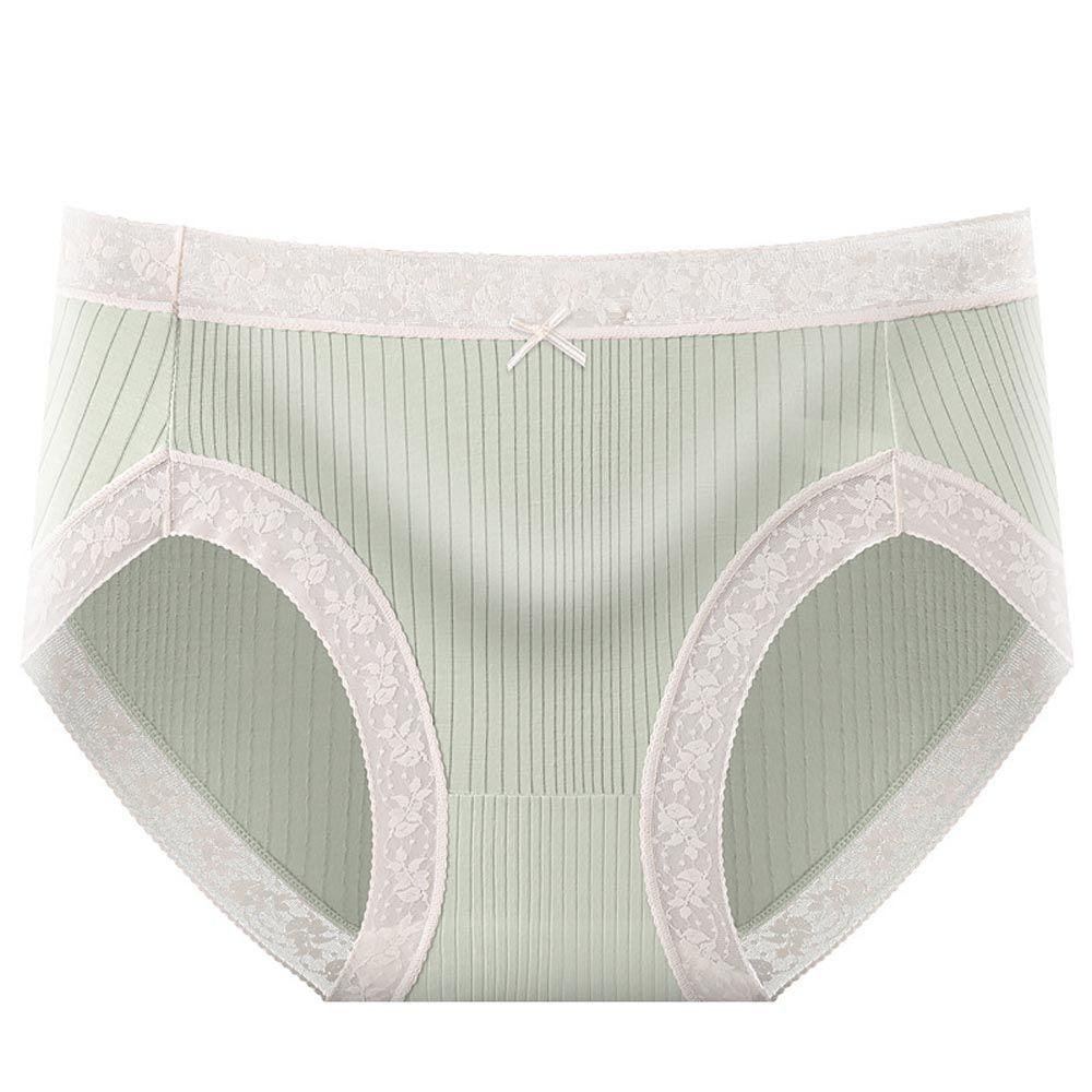 Mocho Quần Lót Cotton Thoáng Khí Thắt Nơ Màu Trơn Cho Nữ