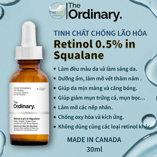 Tinh chất Retinol 0.5% in Squalane - The Ordinary