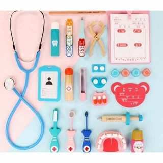 Bộ đồ chơi bác sĩ bằng gỗ cho bé