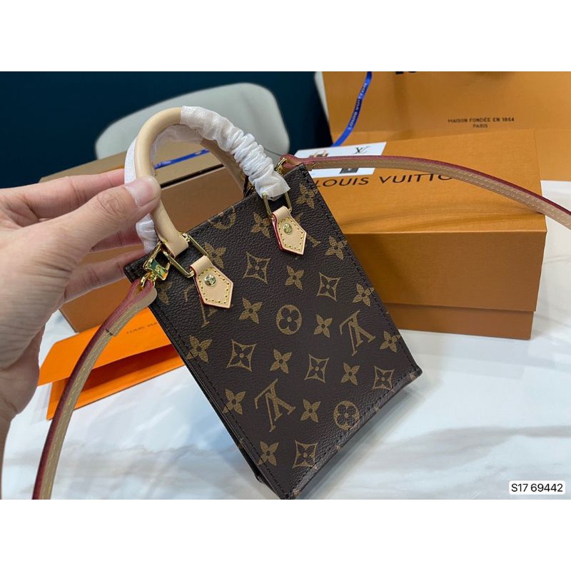 Túi nữ LV Petit da thật hàng super hoa monogram sz17x14cm fullbox
