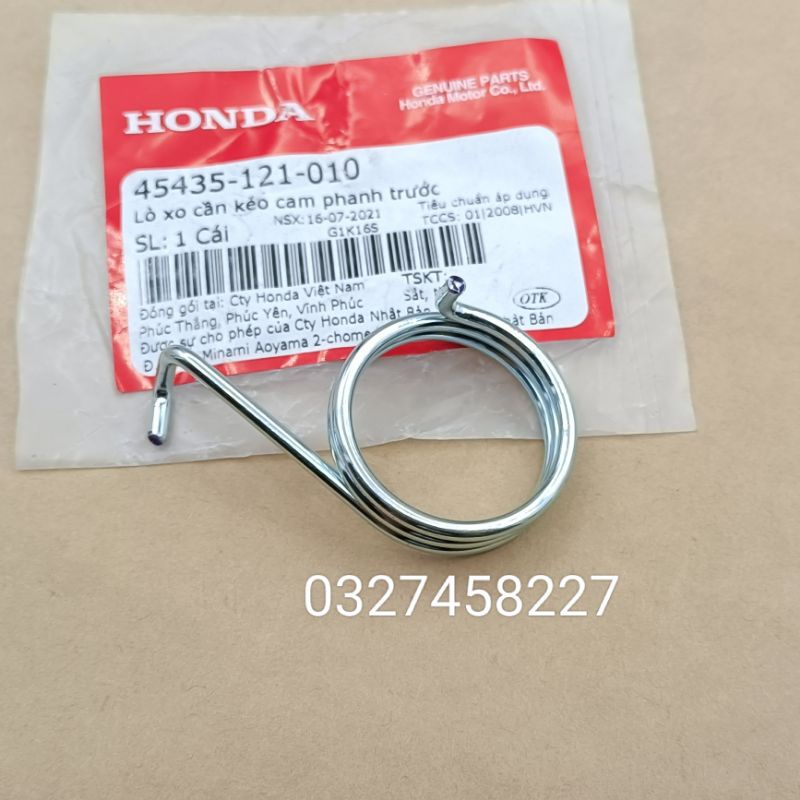 Lò xo kéo pass phanh, càng thắng trước xe DREAM, WAVE zin honda