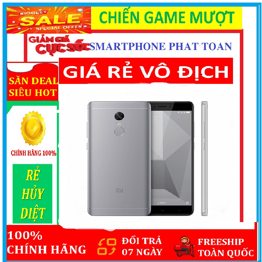 điện thoại Xiaomi Redmi 4X mới 2sim Ram 3G/32G, chơi game mượt, có Tiếng Việt sẵn