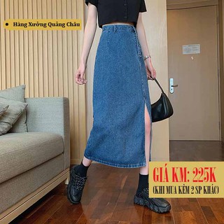 [Bán chạy] Chân váy jean dài Midi Ulzzang VJD1