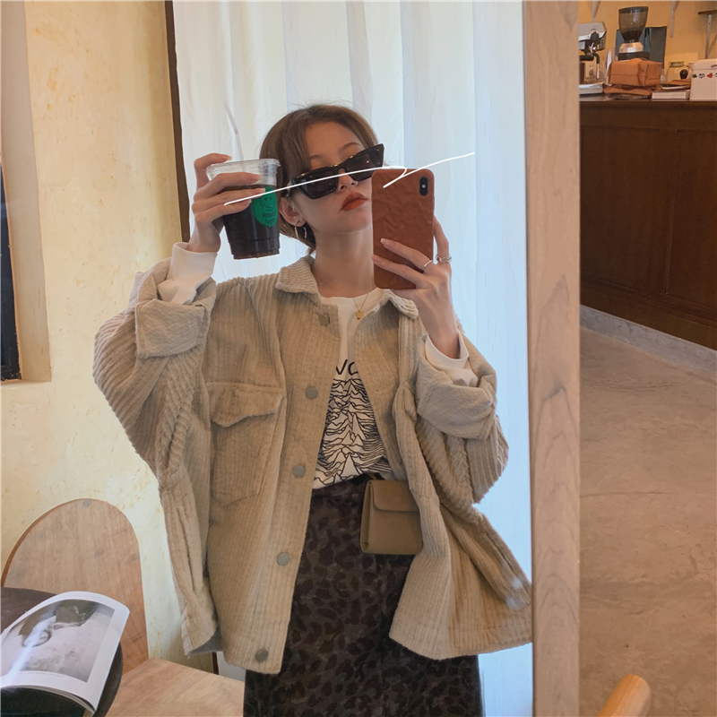 Áo Khoác Nhung Trơn Phong Cách Retro 39455 | BigBuy360 - bigbuy360.vn