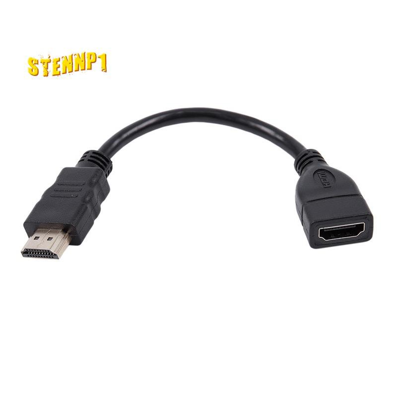 Hdmi-compatible Male To Female Extender Cable Short And Convenient For Google Chrome Cast, Fire Tv Stick, Roku Stick Connection To Tv