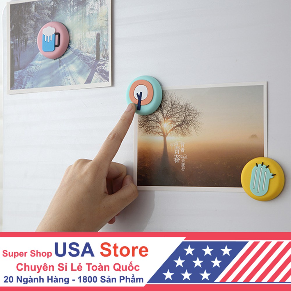 Viên Nam Châm Decor K6 Gắn Dính Bảng Từ Nhiều Màu - Viên Dính Bảng Từ Dậy Học, Giấy Nhớ Tủ Lạnh