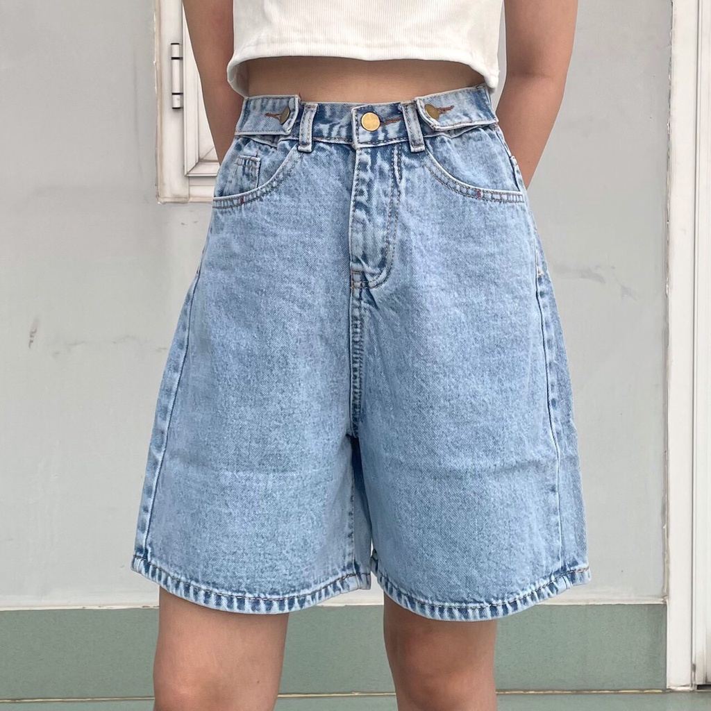 Quần SHORT JEAN 01 Nữ 1hitshop (màu XANH NHẠT)