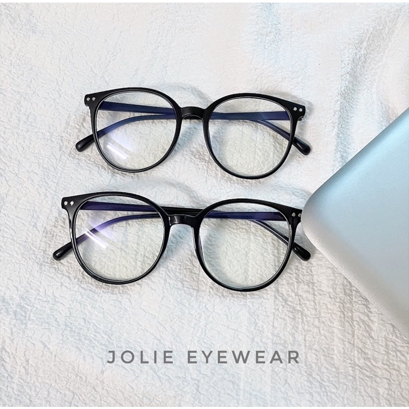 Gọng kính Jolie Eyewear chất liệu nhựa form bầu chống ánh sáng xanh, UV400