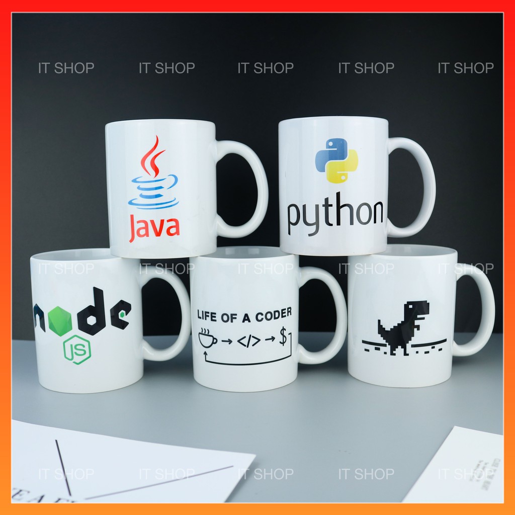 Ly sứ Python, Java, NodeJS dành cho Developer lập trình viên TooYoo TY0071 NoBrand