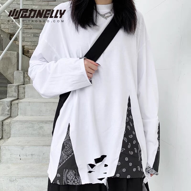 Áo phông dài tay nelly phong cách unisex Aimee closet