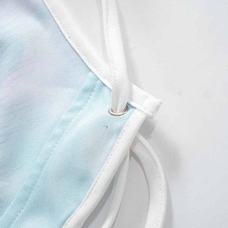 Áo Crop Top Hai Dây Phối Lông In Hình Mèo Gợi Cảm Cho Nữ