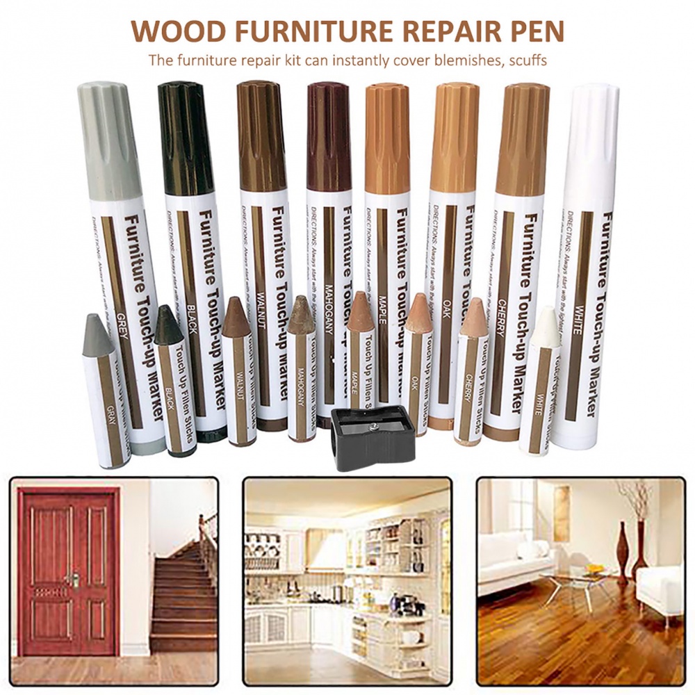 Bộ 21 Dụng Cụ Đánh Dấu Vết Trầy Đồ Nội Thất Gỗ Cao Cấp