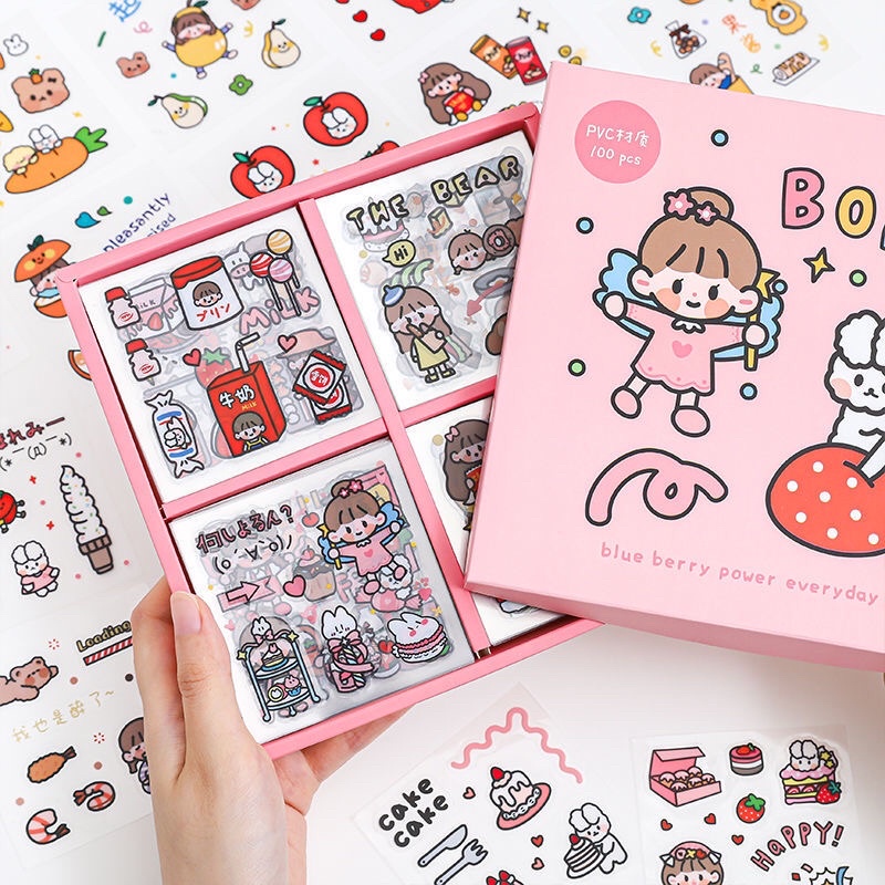 Sticker hình dán dễ thương