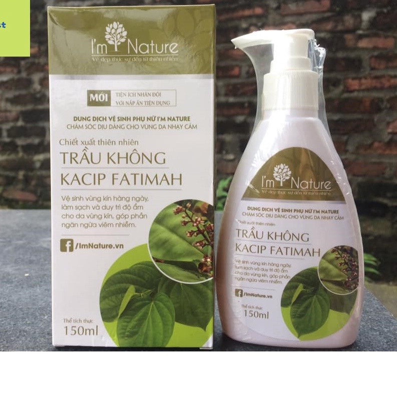 Dung Dịch Vệ Sinh Phụ Nữ Trầu Không I'm Nature 150ml Làm Hồng, Giảm Ngứa Phụ Khoa An Toàn Tuyệt Đối