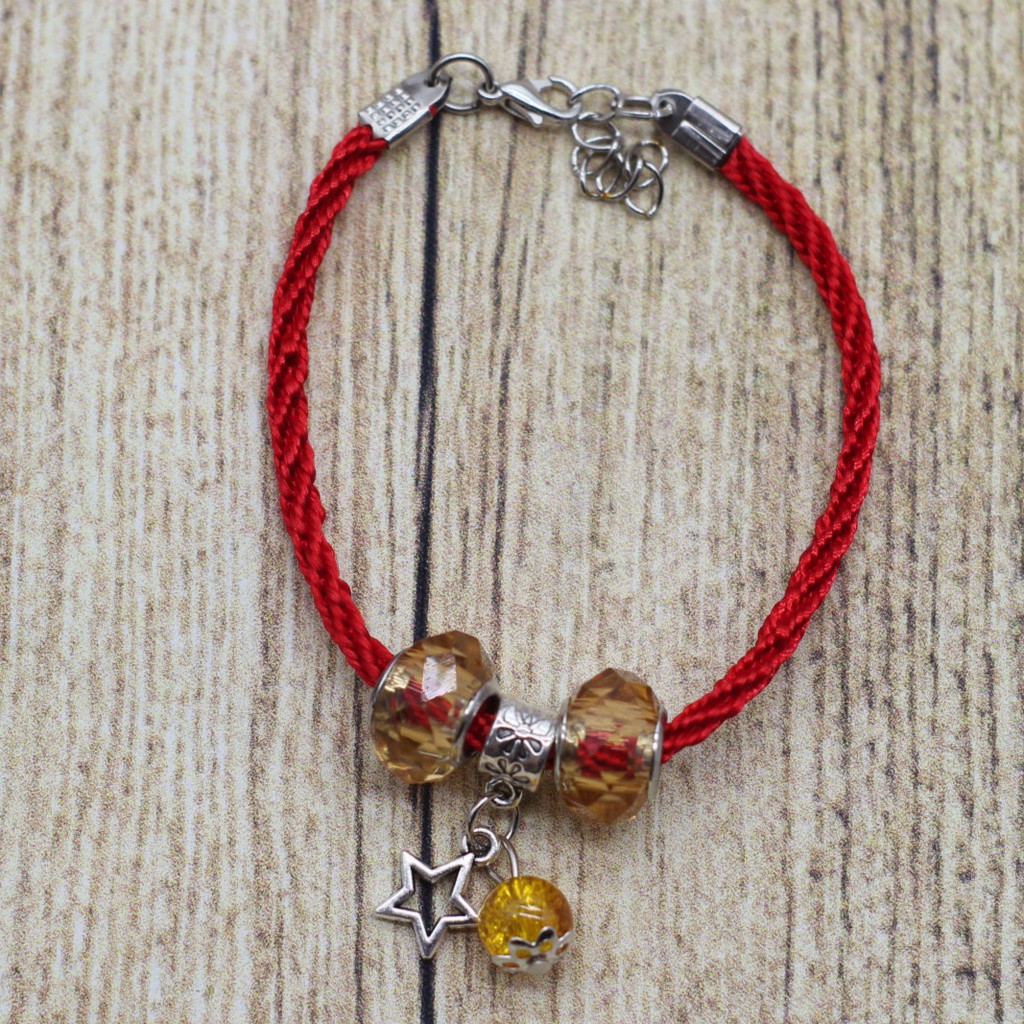 VT144 Vòng tay sợi đá 5 cái/lốc