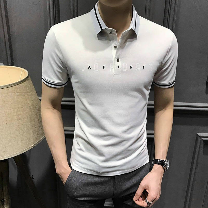 Áo thun nam cổ trụ tay ngắn chất thun cotton cao cấp, Áo polo nam trơn basic Hàn Quốc chuẩn form sang trọng UK04