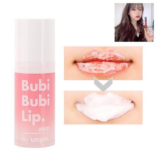 Gel tẩy da chết môi sủi bọt Unpa Bubi Bubi Lip Unpa 12ml Hàn Quốc