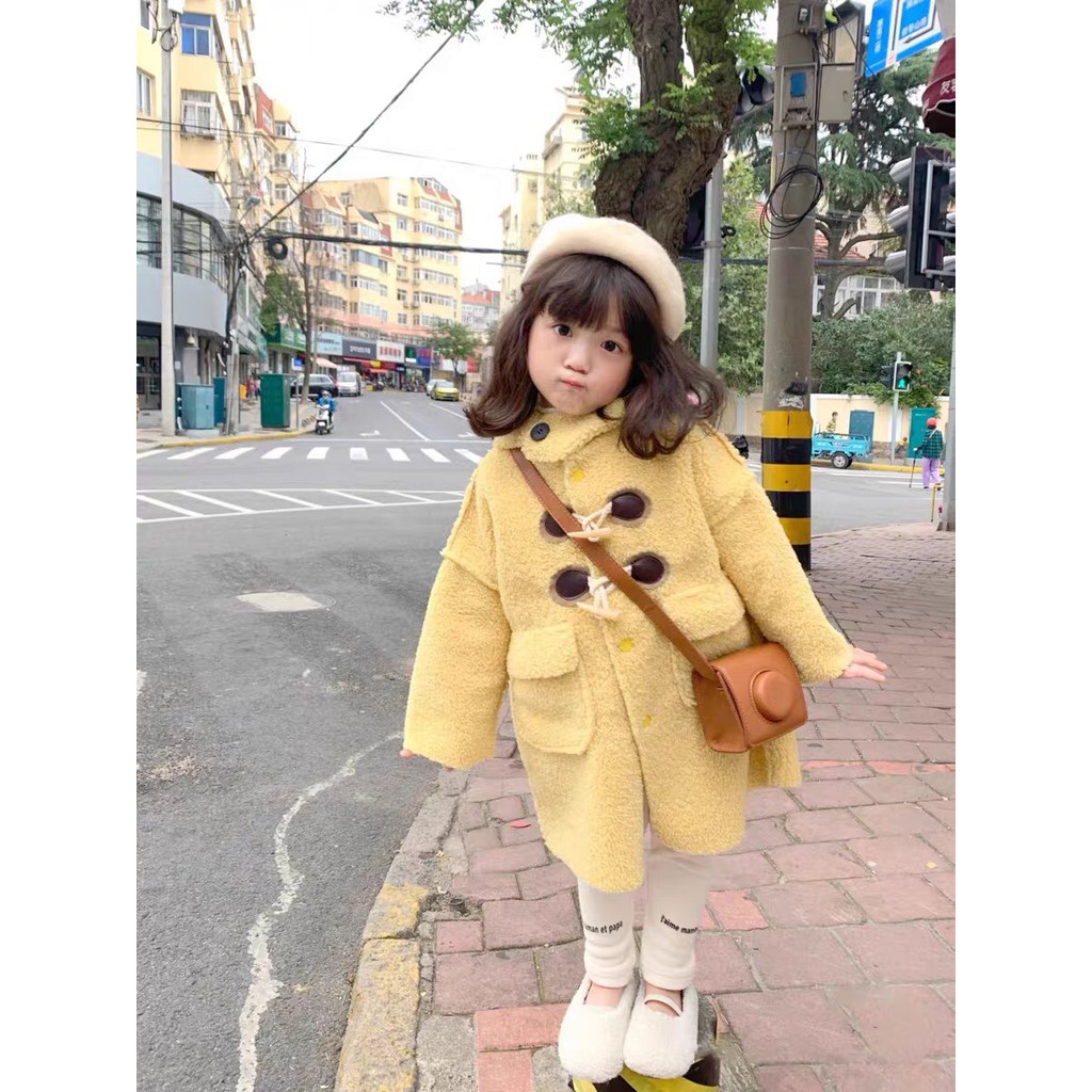 Mũ cho bé gái - Mũ nồi len beret cho bé từ 2-8 tuổi đáng yêu có dây rút chất mềm mịn kiểu dáng Hàn Quốc ML02