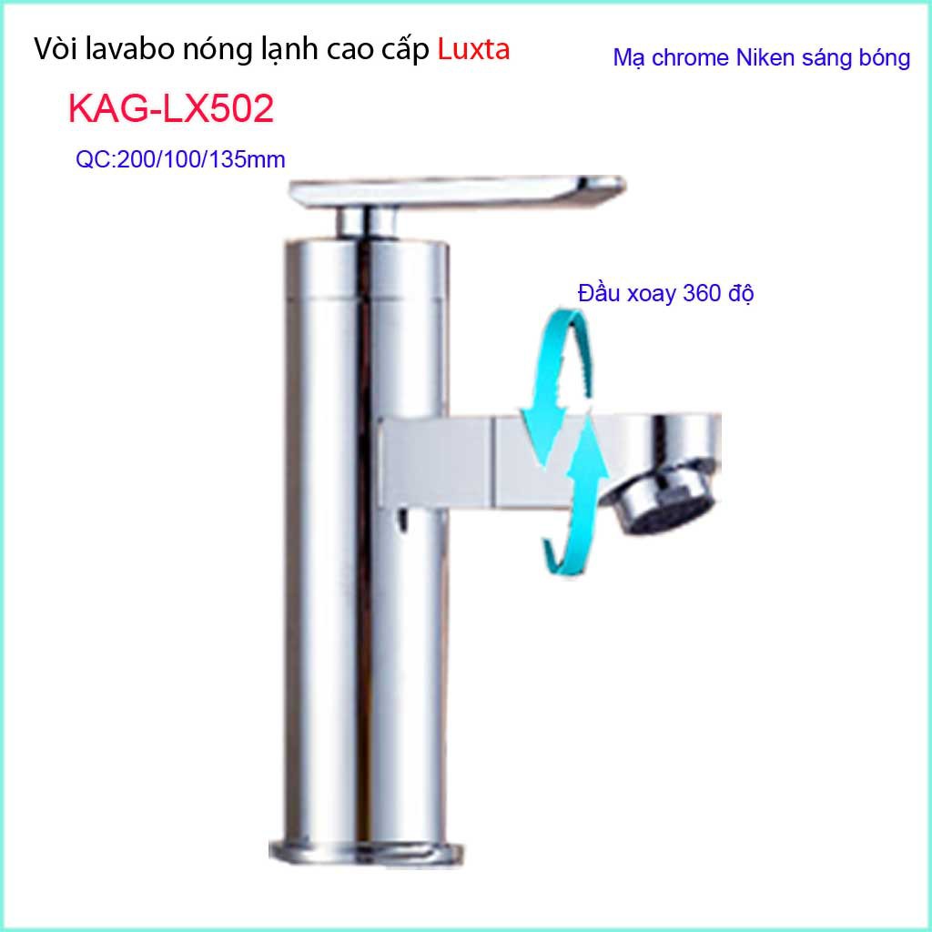 Vòi lavabo nóng lạnh cao cấp Luxta KAG-LX502