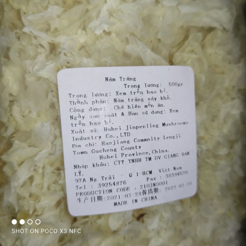 nấm tuyết - gói 100gr nấu chè - soup - salad