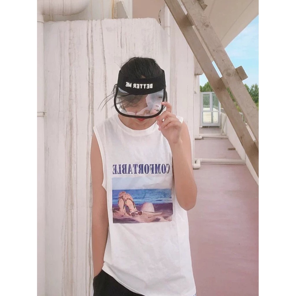[Sẵn Hàng]♥️Mũ nửa đầu trong suốt(ảnh thật)4 màu