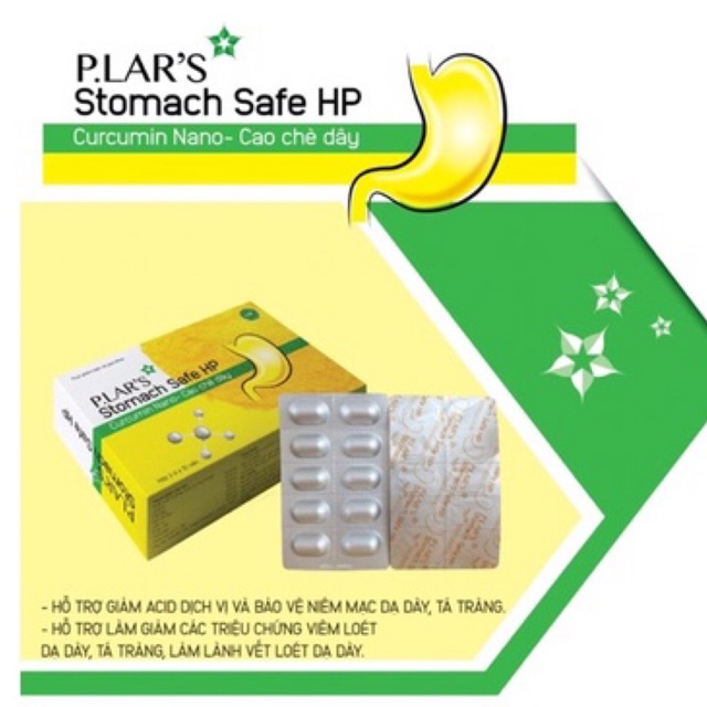 Viên uống dạ dày P.lar’s Stomach Safe HP hộp 30 viên