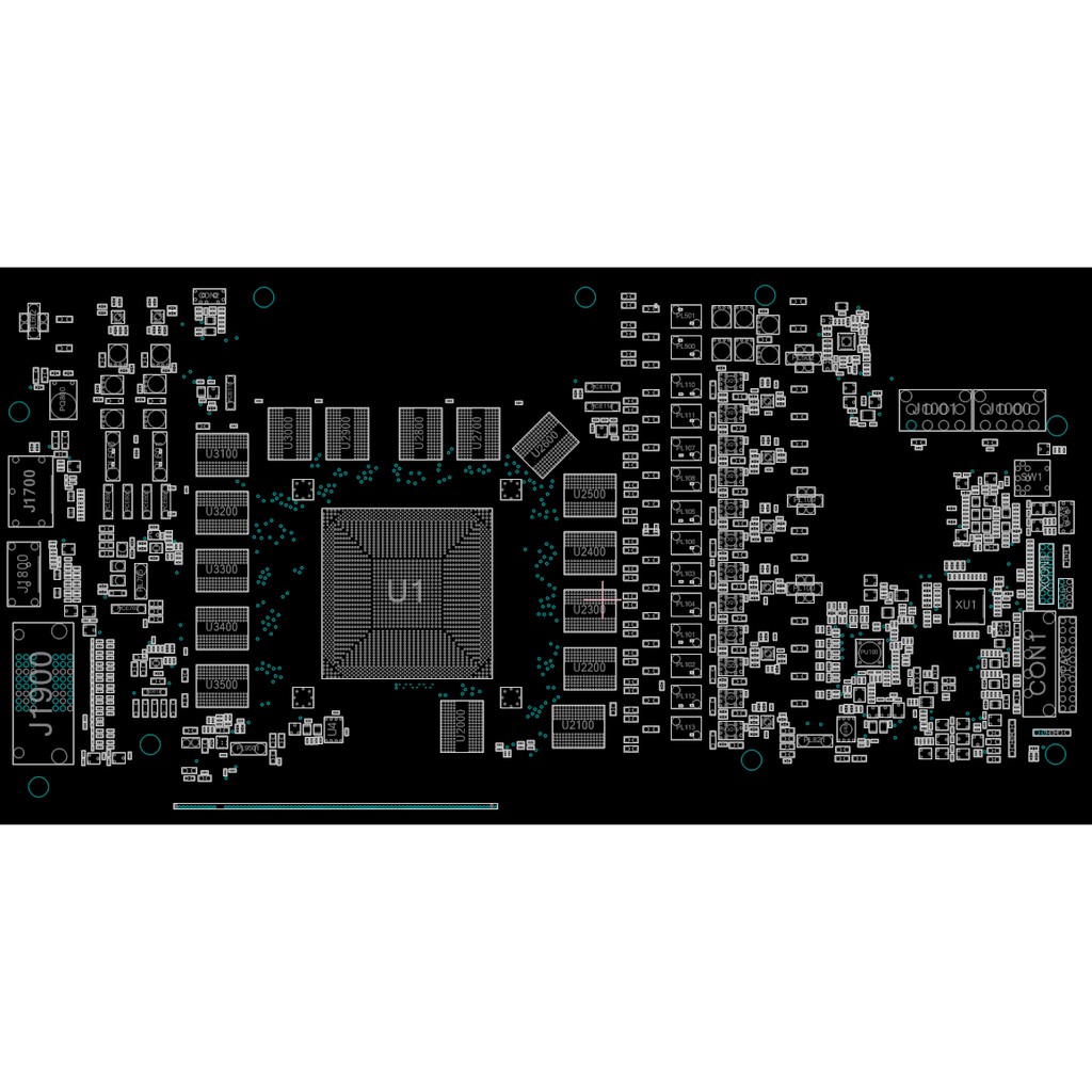 Sơ đồ mạch Boardview Card màn hình Asus ROG Matrix R9 290X Platinum mã board C671X Rev 1.00X