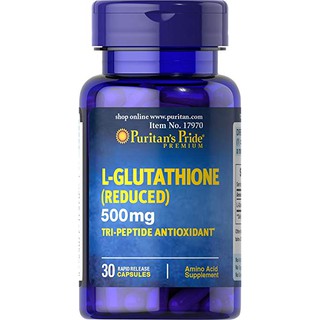 Viên uống làm trắng da chống nám Puritan's Pride L- Glutathione (Reduced) 500mg 30viên