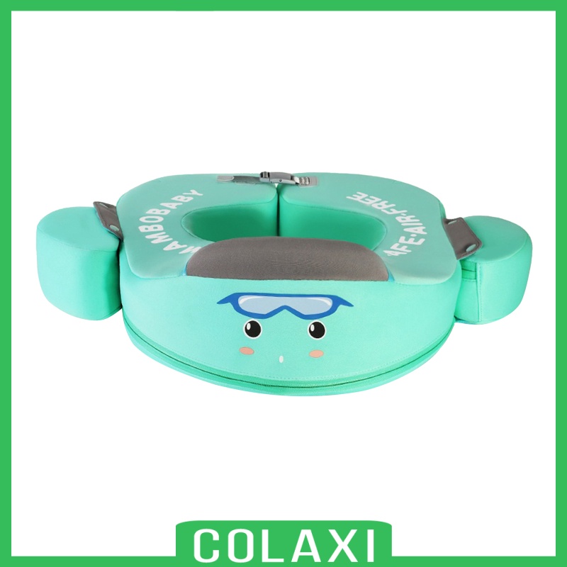 [COLAXI]Pool Trainer Baby Infant Waist Float Swim Ring Non-inflatable Floats Blue