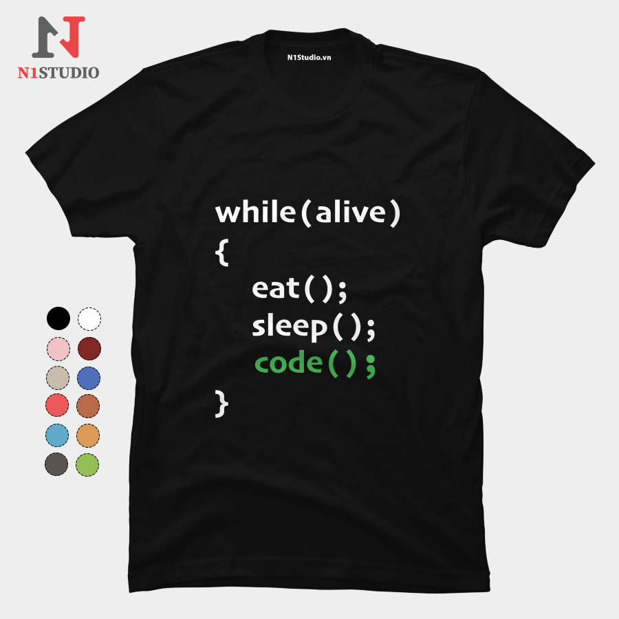 Áo thun Cuộc sống lập trình viên