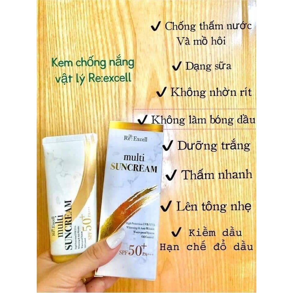 [Freeship] Kem Chống Nắng Vật Lí SPF50+/PA+++ Dưỡng Trắng Nâng Tông Da An Toàn Cho Bà Bầu