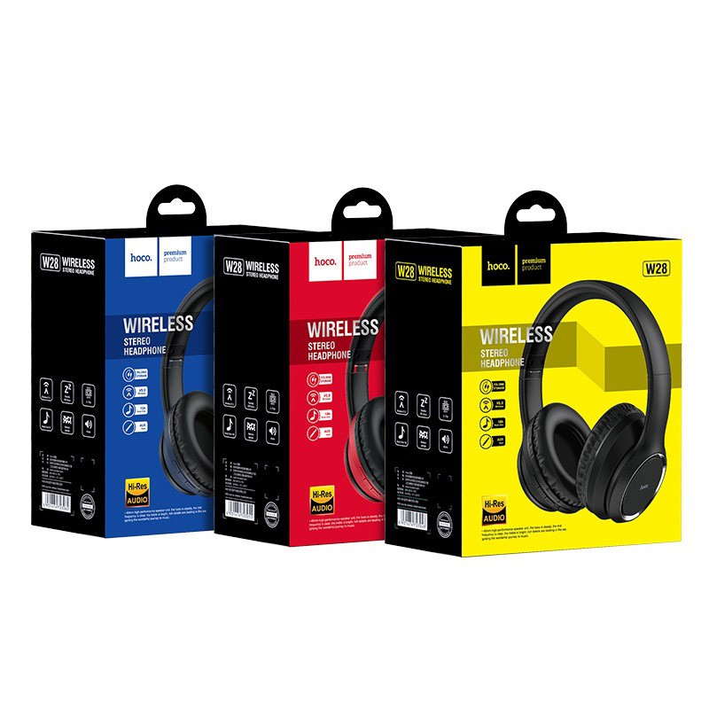 Tai nghe chụp tai bluetooth tai nghe chùm đầu không dây cho điện thoại máy tính Hoco W28 Headphone chính hãng hoco | BigBuy360 - bigbuy360.vn