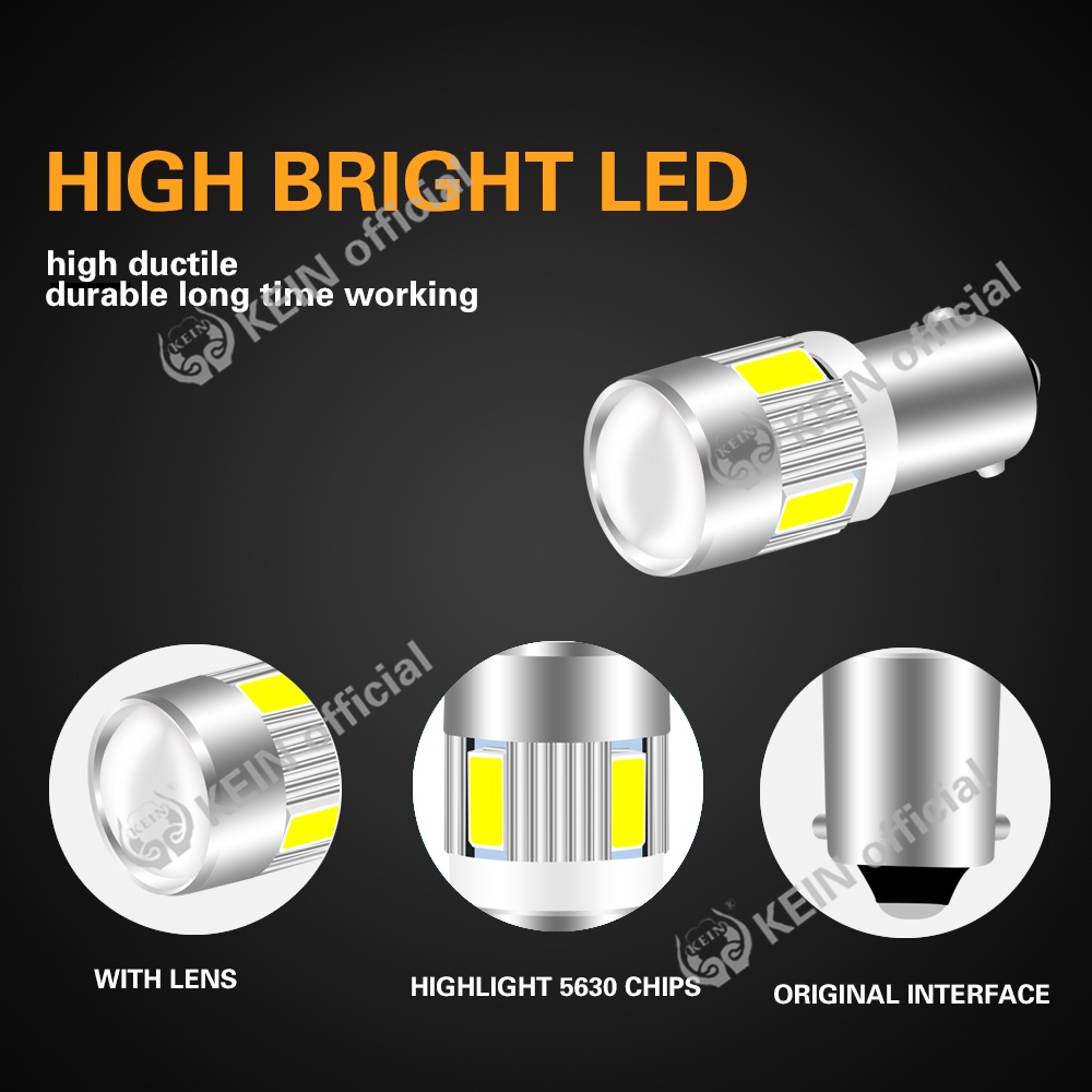 Đèn LED BA9S 12V ánh sáng trắng chất lượng cao đa dụng