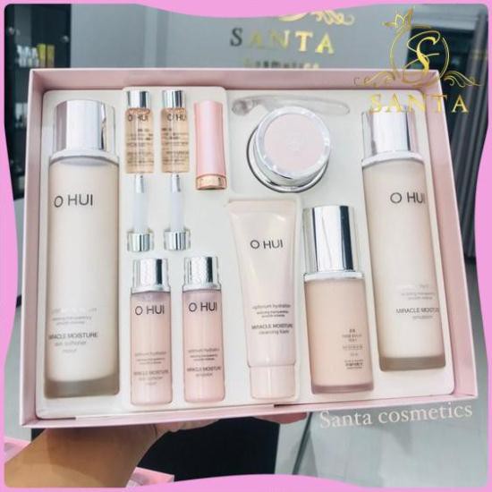 [CHÍNH HÃNG] SET DƯỠNG ẨM DA TRẮNG HỒNG Ohui Miracle Moisture Special Set ( 8 sản phẩm)