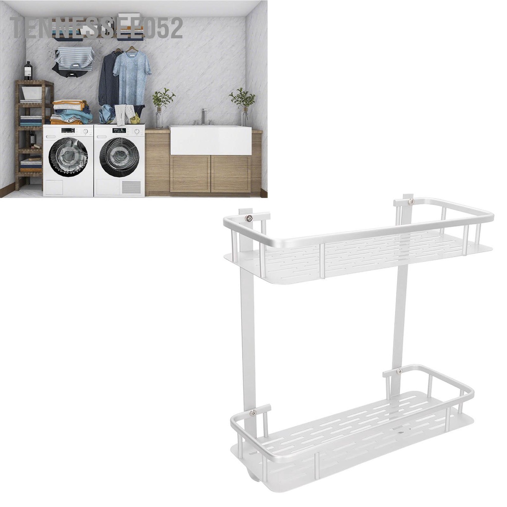 Tennessee052 Kệ treo tường Hợp kim nhôm mờ hai lớp lưu trữ nổi cho phòng tắm nhà bếp Phòng khách