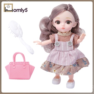 [Homyl] Khớp 16cm Búp bê bé ăn mặc đáng yêu Đồ chơi búp bê Mini