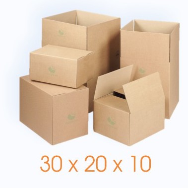 30x20x10 cm - 60 Thùng hộp carton ♥️ FREESHIP ♥️ Giảm 10K Khi Nhập [BAOBITP] - TP60