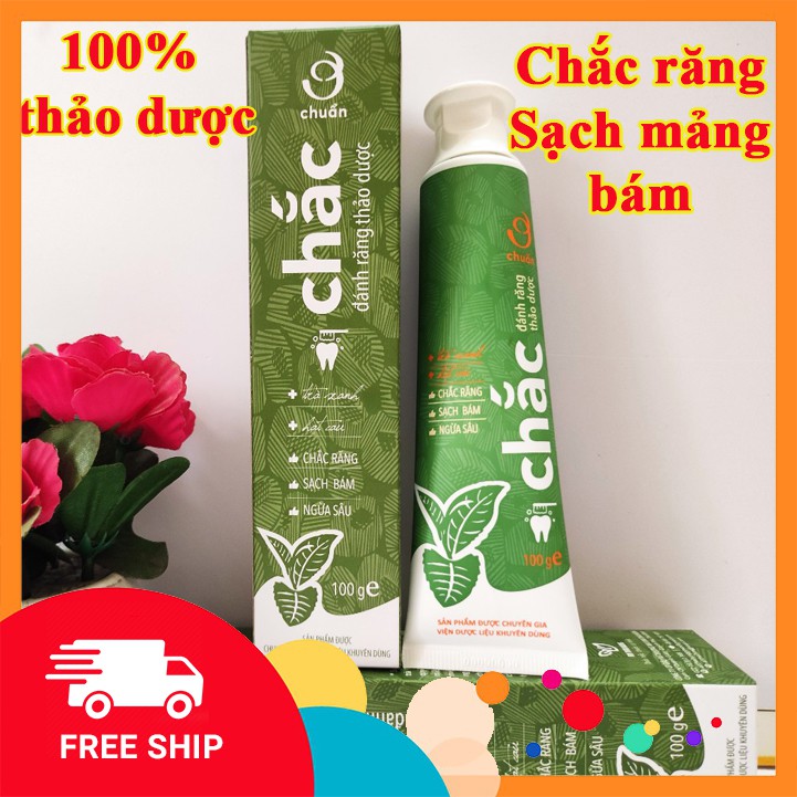 Kem đánh răng thảo dược chắc răng sạch mảng bám ngừa sâu răng An Thái Hưng từ trà xanh hạt cau cây bọ mảy- 100g