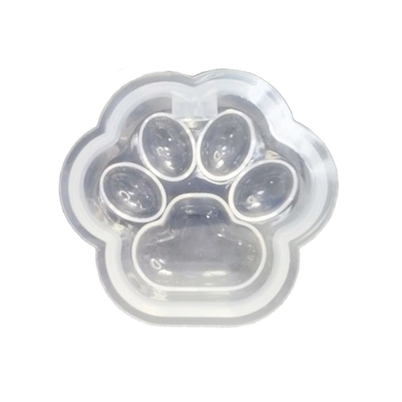 Khuôn Silicone Làm Mặt Dây Chuyền Thủ Công Hình Dấu Chân Mèo