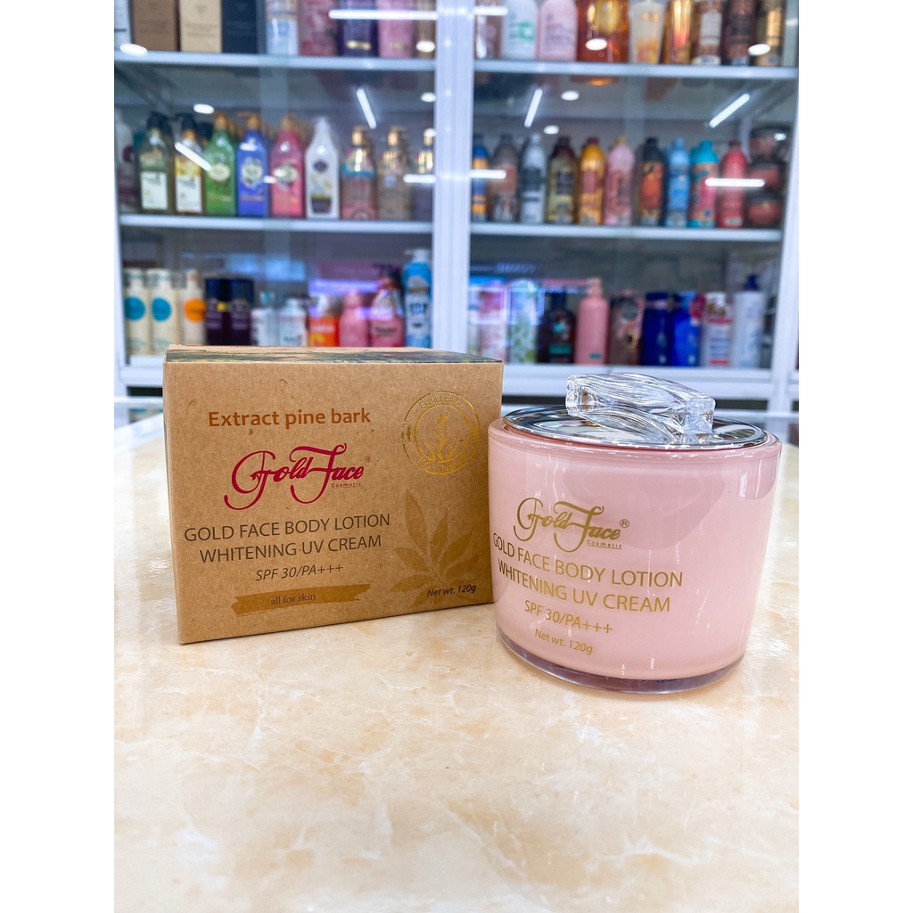Kem dưỡng trắng da toàn thân GLOD FACE BODY LOTION Whitening UV Cream 120g Chính Hãng Công Ty