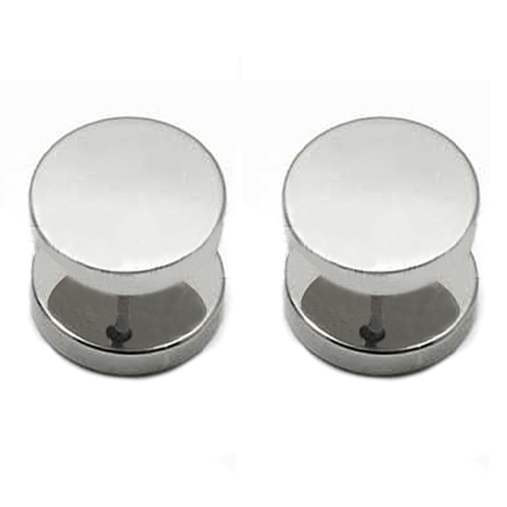 Cặp khuyên tai thép không gỉ thiết kế hình đinh tròn cá tính trẻ trung dành cho nam